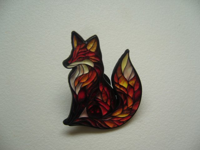 PIN PRZYPINKA BROSZKA LIS