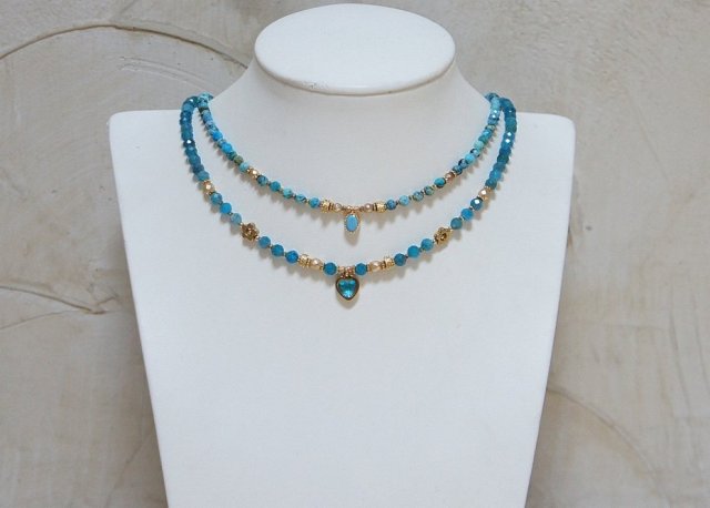 Opal niebieski /17.07.25/ choker - Szlachetna kolekcja