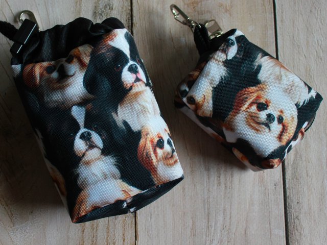 Zestaw saszetka na smaczki i woreczki # chin