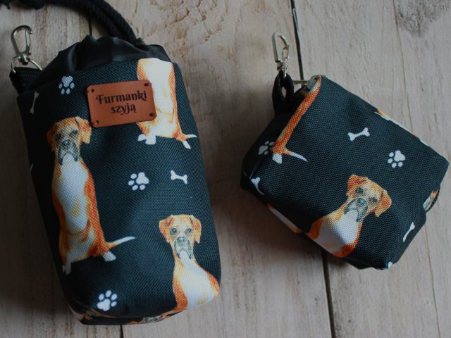 Zestaw saszetka na smaczki i woreczki # bokser