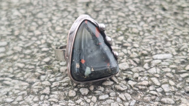 Jaspis - pierścionek regulowany