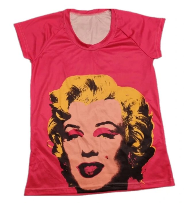 Różowa Bluzka Marilyn Monroe Pop art Coquette | Avant Garde blouse