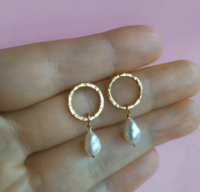 Kolczyki Plates Gold - srebro 925 pokryte 24k złotem