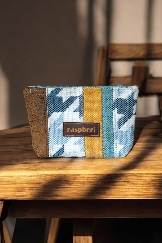 Patchworkowe etui na klucze pepitka