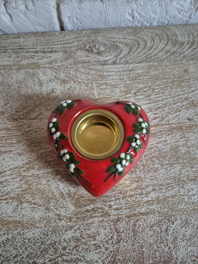 Świecznik w kształcie serca