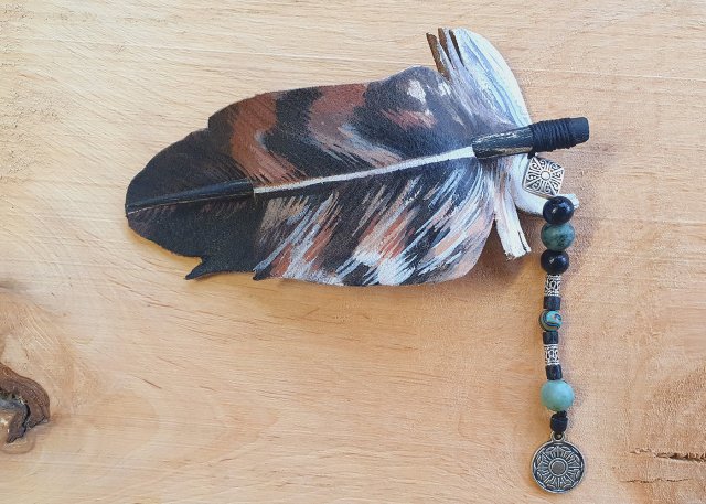 spinka do włosów -pióro orła