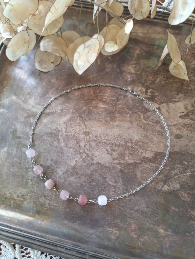 Naszyjnik kamień słoneczny na łańcuszku