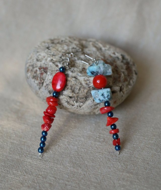 Asymetryczne księżycowe kolczyki