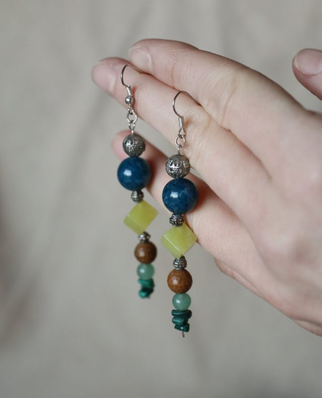 Długie kolczyki boho