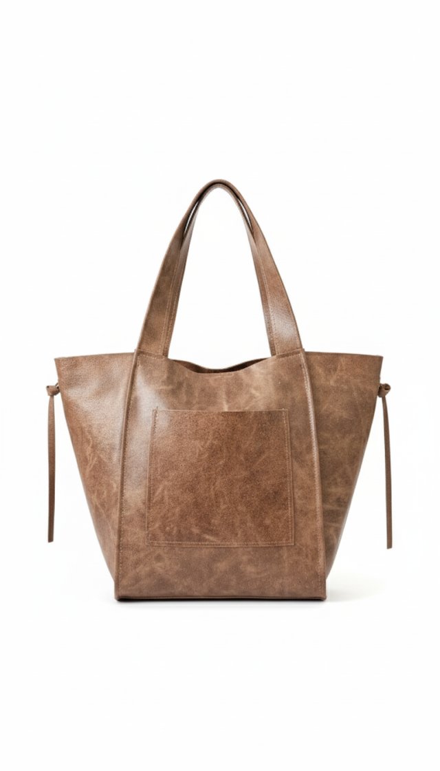 Torebka shopper bag - LS09 brązowa