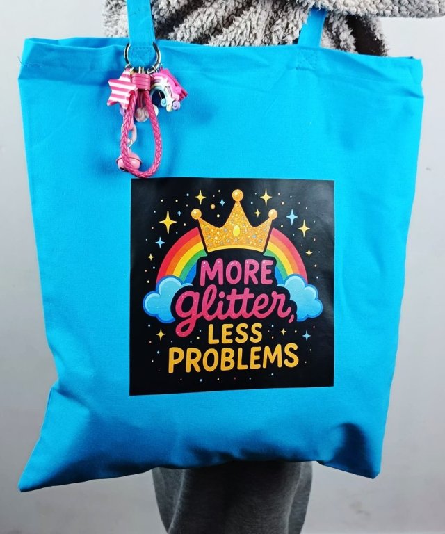 Torba bawełniana MORE GLITTER LESS PROBLEMS