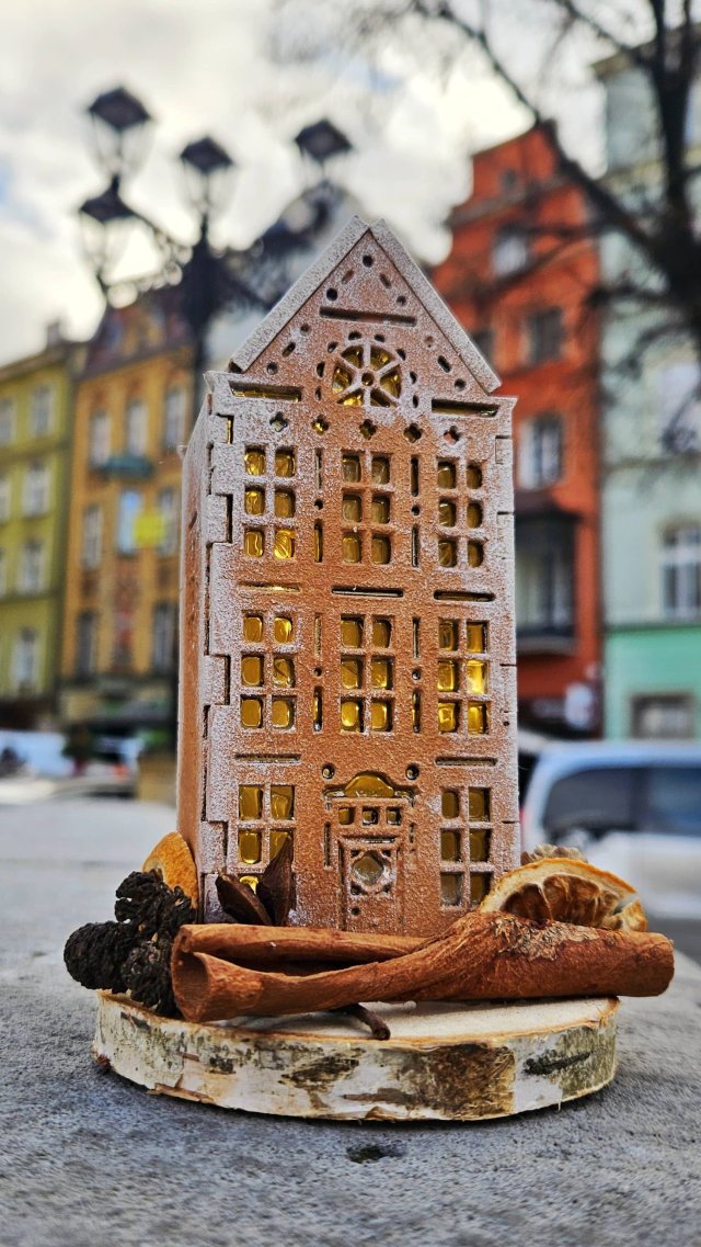 Mini kamieniczka lampion - z suszem