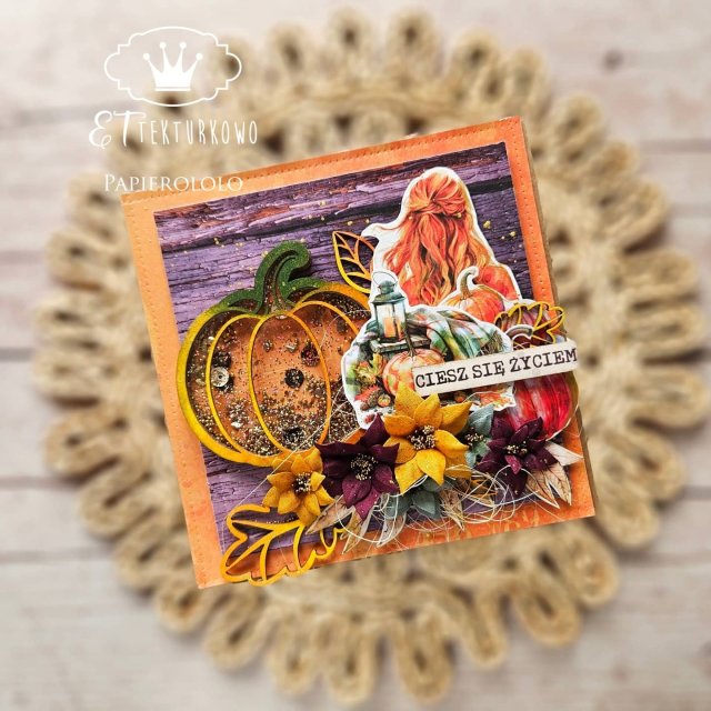 Kartka z shakerem dynią