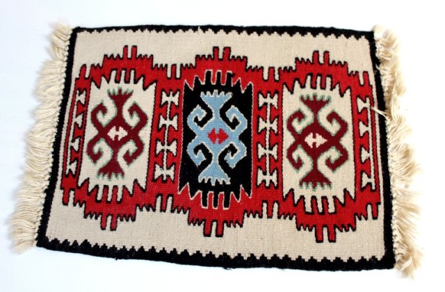 PIĘKNA wełniana serwetka bieżnik makatka