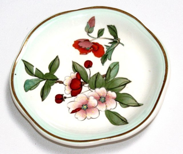 PALISSY kwiat jabłoni miniaturowy talerzyk vintage