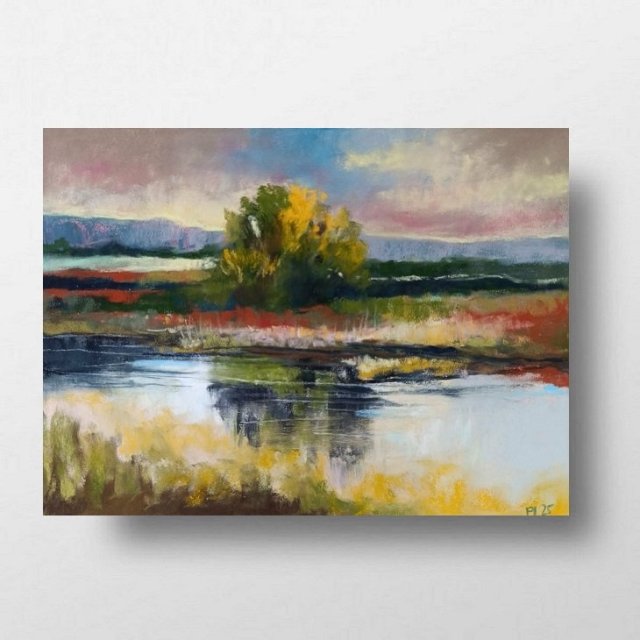 Pejzaż- rysunek pastelami