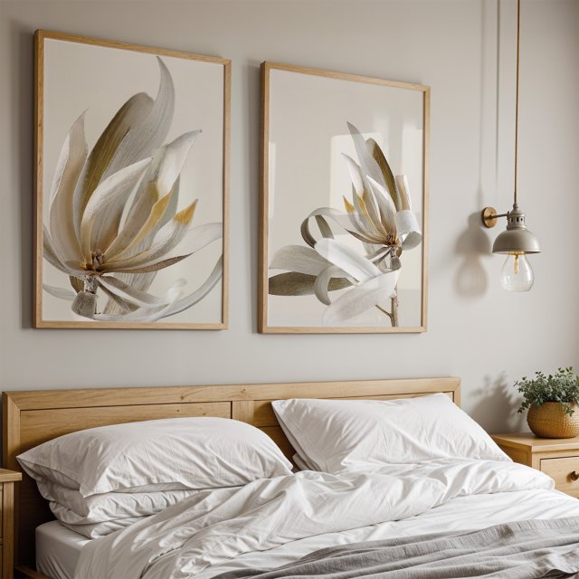 ZESTAW PLAKATÓW 2cz 40x50 cm Kwiaty   (set232)