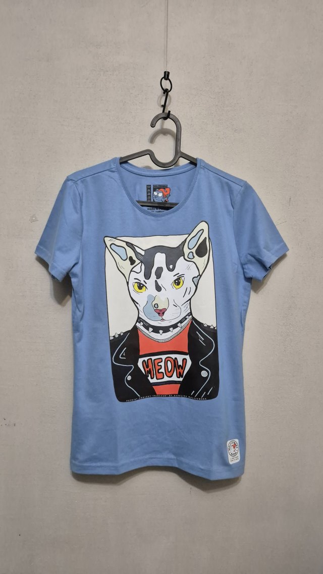 T-shirt KOT PUNK - Unisex - rozm. M