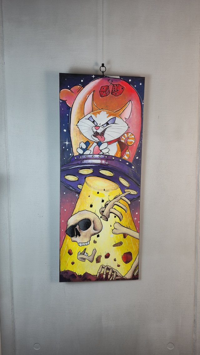 KOSMICZNY KOTEŁ ZAGŁADY - 100cmx40cm