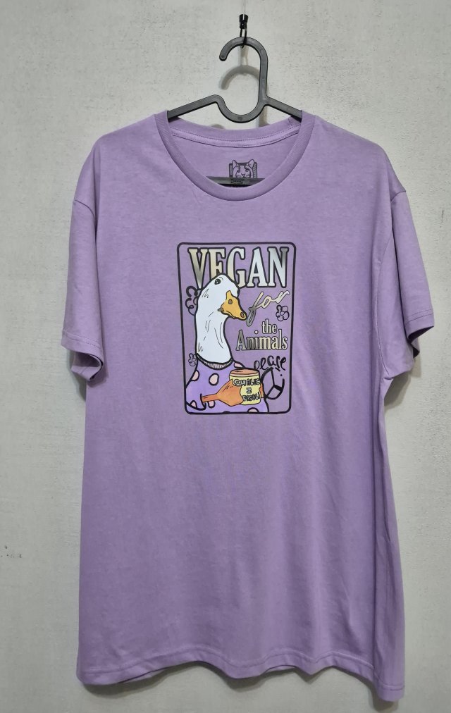 T-shirt - GĘŚ VEGAN - rozm. M (UNISEX)