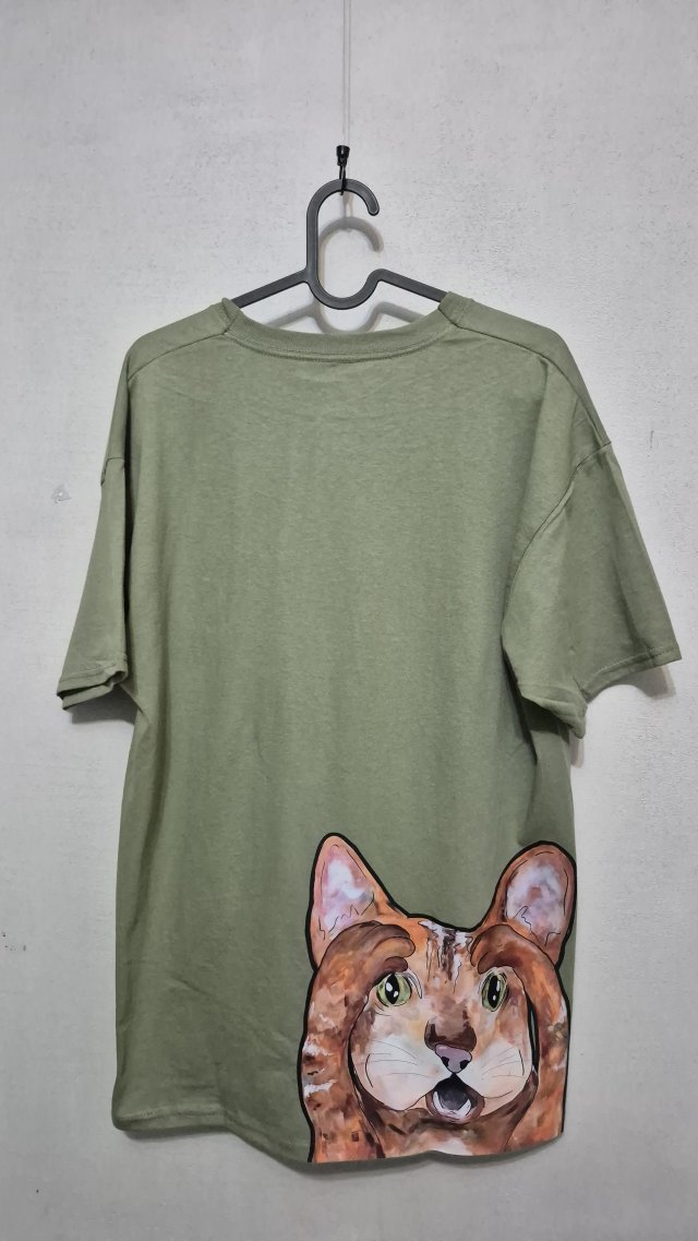 T-shirt - KOT - rozm. L (UNISEX)