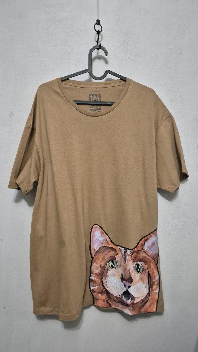 T-shirt - KOT - rozm. XL (UNISEX)