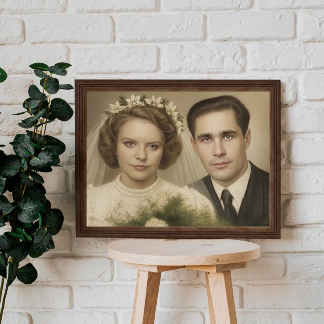 Monidło – Personalizowany Portret Ślubny | Prezent na Ślub, Rocznicę, Dla Pary Młodej