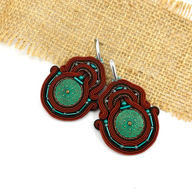 "KAHVAR" SZYKOWNE KOLCZYKI SUTASZ