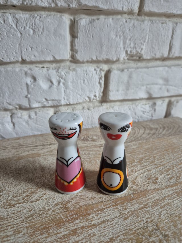 Porcelanowe przyprawniki vintage