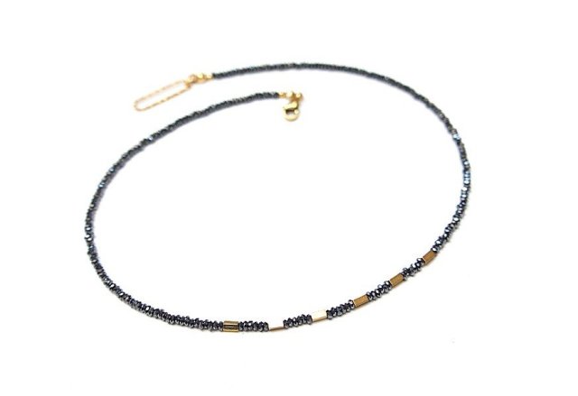 Choker 2023 (Hematyt graphite) - szlachetna kolekcja