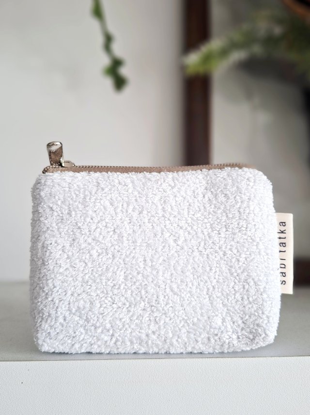 Portfelik card holder frotte Biały