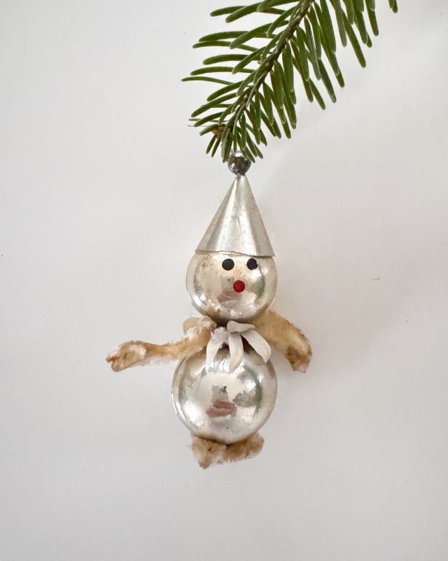 Pajacyk bałwanek, ozdoba świąteczna, II połowa XX w.