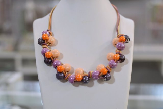 NASZYJNIK FEBOO PLUM&PUMPKIN