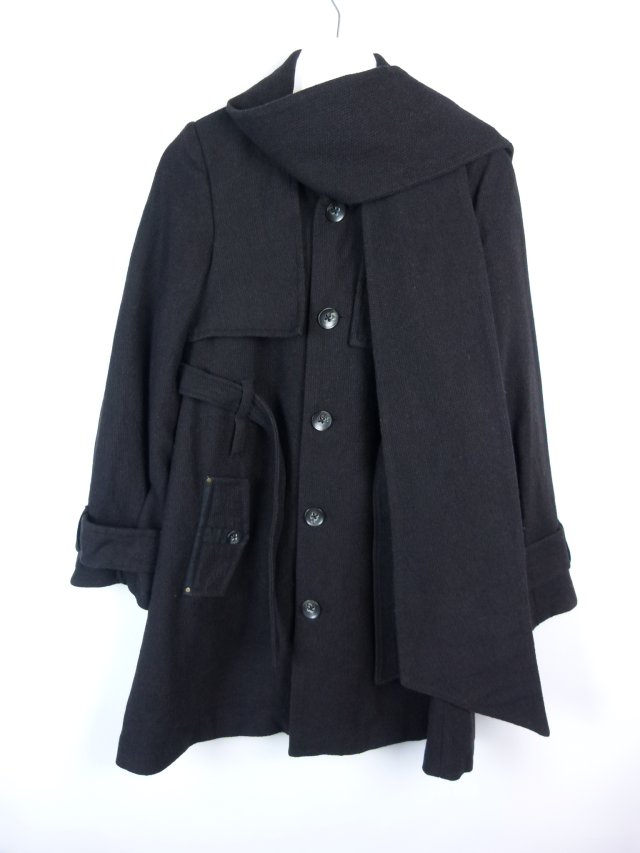 Diesel wełniany męski płaszcz jesionka z szalikiem / XXS