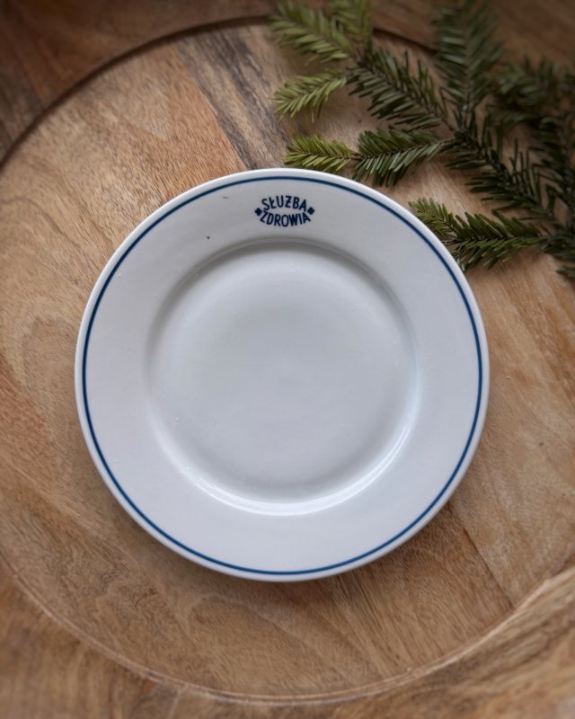 Talerz śniadaniowy Służba zdrowia, PRL