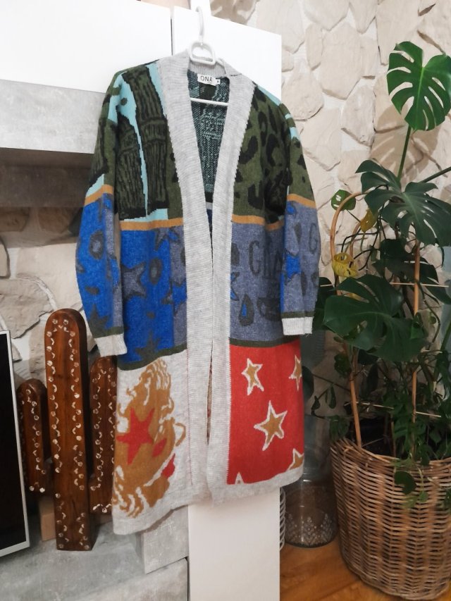 Kardigan z kaszmirem L