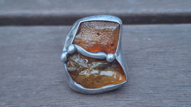 Surowy - pierścionek regulowany