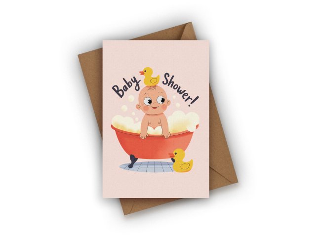 KARTKA Z OKAZJI NARODZIN DZIECKA- BABY SHOWER