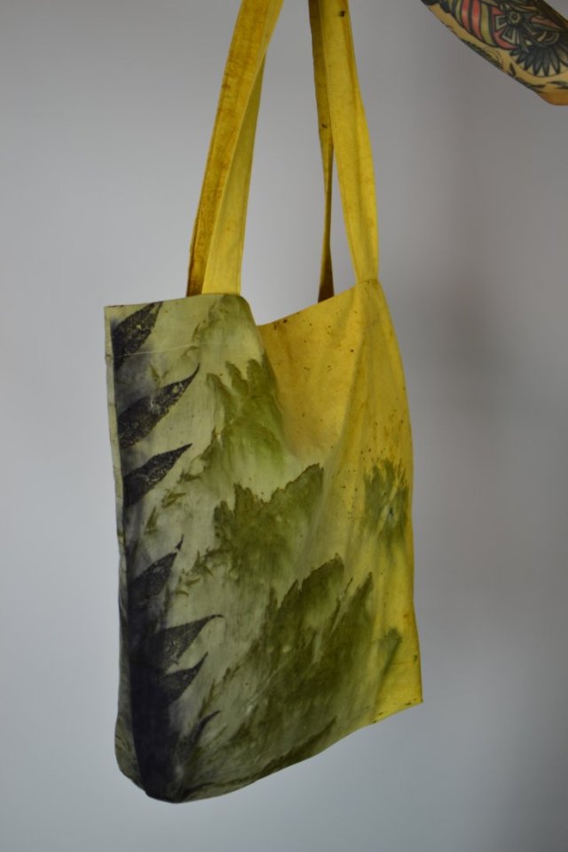 Barwiona roślinami Torba Łąka w Słońcu