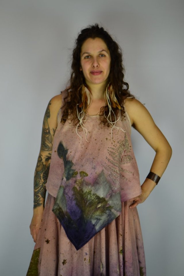 Barwiona roślinami Bluzka Polna Wróżka 2