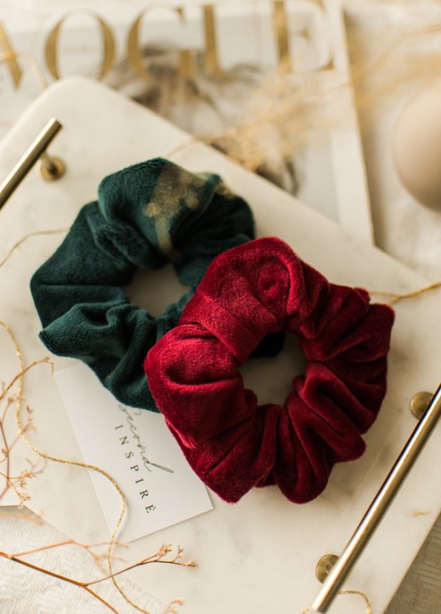 Świąteczny zestaw scrunchies