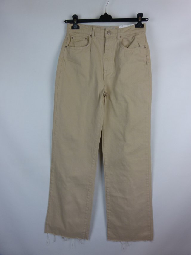 Stradivarius long straight jeans proste / 38