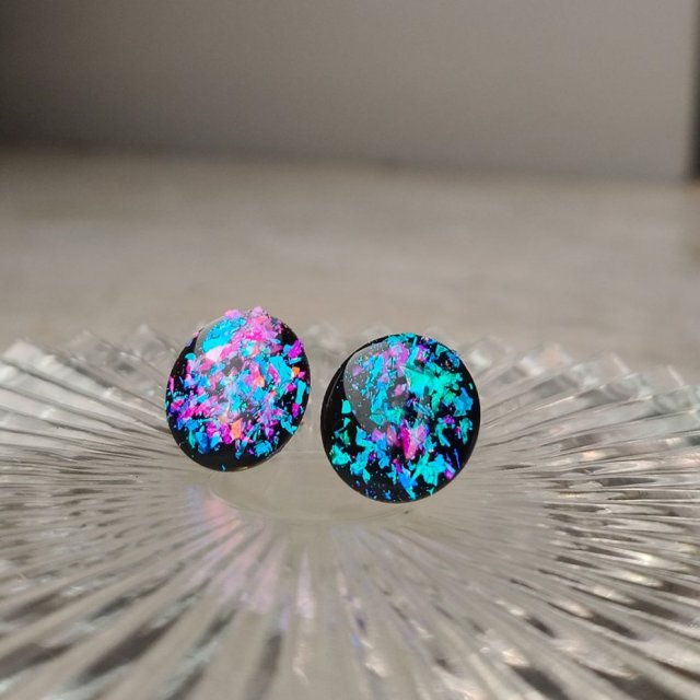 Trójwymiarowe kolczyki z pyłkiem