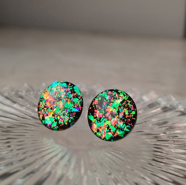 Trójwymiarowe kolczyki z pyłkiem