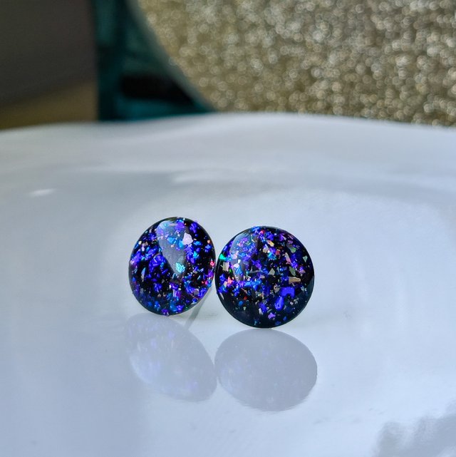 Trójwymiarowe kolczyki z pyłkiem