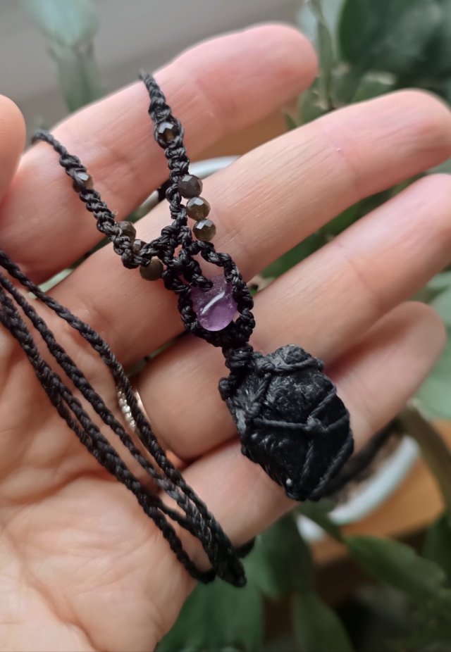 Naszyjnik z czarnym turmalinem