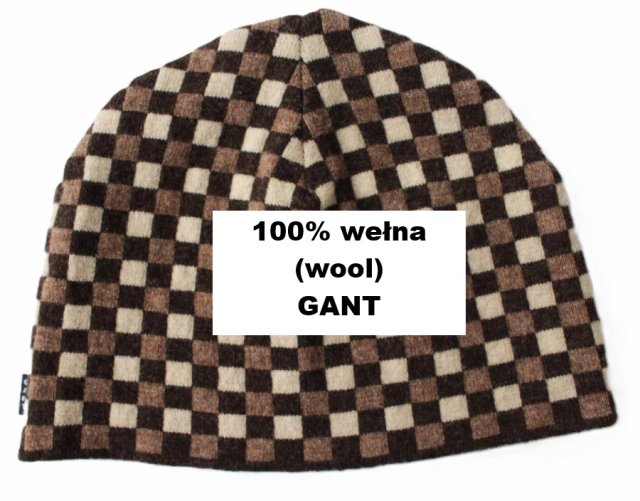 Na prezent 100% WEŁNA czapka GANT