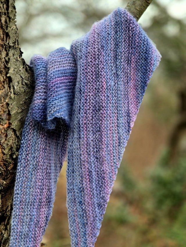 Błękit z iskrą / chustka