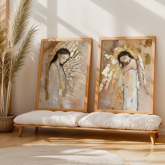 ZESTAW PLAKATÓW 2x 50x70 cm Anioły  (set234)