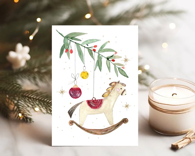 Zestaw 5 kartek świątecznych